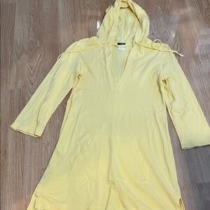 J. Crew Light Yellow Long Hoodie
